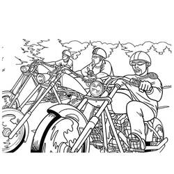 Malvorlage: Motorrad (Transport) #136338 - Kostenlose Malvorlagen zum Ausdrucken