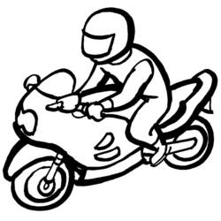 Malvorlage: Motorrad (Transport) #136339 - Kostenlose Malvorlagen zum Ausdrucken