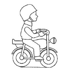Malvorlage: Motorrad (Transport) #136341 - Kostenlose Malvorlagen zum Ausdrucken