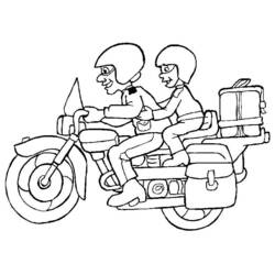 Malvorlage: Motorrad (Transport) #136349 - Kostenlose Malvorlagen zum Ausdrucken