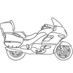 Malvorlage: Motorrad (Transport) #136357 - Kostenlose Malvorlagen zum Ausdrucken