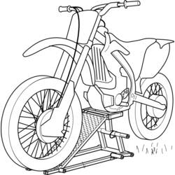 Malvorlage: Motorrad (Transport) #136359 - Kostenlose Malvorlagen zum Ausdrucken