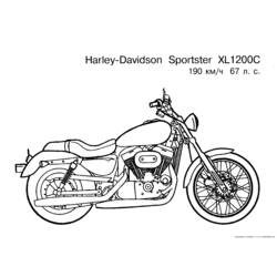 Malvorlage: Motorrad (Transport) #136367 - Kostenlose Malvorlagen zum Ausdrucken