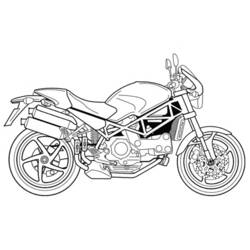 Malvorlage: Motorrad (Transport) #136372 - Kostenlose Malvorlagen zum Ausdrucken