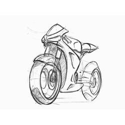 Malvorlage: Motorrad (Transport) #136400 - Kostenlose Malvorlagen zum Ausdrucken