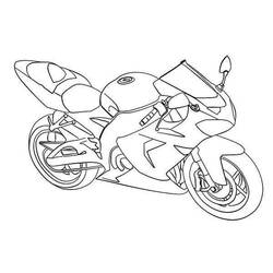 Malvorlage: Motorrad (Transport) #136434 - Kostenlose Malvorlagen zum Ausdrucken