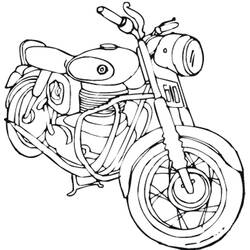 Malvorlage: Motorrad (Transport) #136435 - Kostenlose Malvorlagen zum Ausdrucken