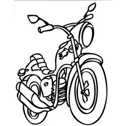 Malvorlage: Motorrad (Transport) #136441 - Kostenlose Malvorlagen zum Ausdrucken