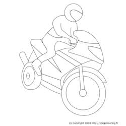 Malvorlage: Motorrad (Transport) #136443 - Kostenlose Malvorlagen zum Ausdrucken