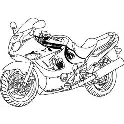Malvorlage: Motorrad (Transport) #136451 - Kostenlose Malvorlagen zum Ausdrucken