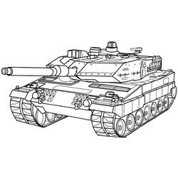 Zeichnungen zum Ausmalen: Panzer - Kostenlose Malvorlagen zum Ausdrucken