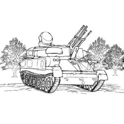 Malvorlage: Panzer (Transport) #138044 - Kostenlose Malvorlagen zum Ausdrucken