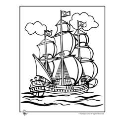 Malvorlage: Piratenschiff (Transport) #138214 - Kostenlose Malvorlagen zum Ausdrucken