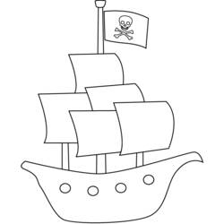 Malvorlage: Piratenschiff (Transport) #138216 - Kostenlose Malvorlagen zum Ausdrucken