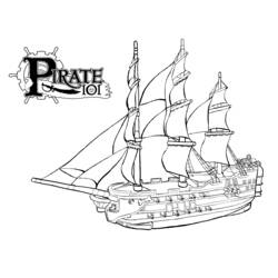Malvorlage: Piratenschiff (Transport) #138218 - Kostenlose Malvorlagen zum Ausdrucken