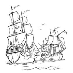 Malvorlage: Piratenschiff (Transport) #138220 - Kostenlose Malvorlagen zum Ausdrucken