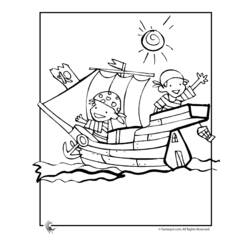 Malvorlage: Piratenschiff (Transport) #138228 - Kostenlose Malvorlagen zum Ausdrucken