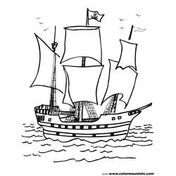 Malvorlage: Piratenschiff (Transport) #138230 - Kostenlose Malvorlagen zum Ausdrucken