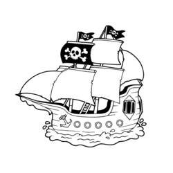 Malvorlage: Piratenschiff (Transport) #138240 - Kostenlose Malvorlagen zum Ausdrucken