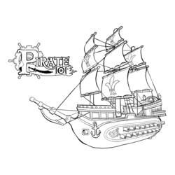 Malvorlage: Piratenschiff (Transport) #138243 - Kostenlose Malvorlagen zum Ausdrucken
