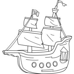 Malvorlage: Piratenschiff (Transport) #138245 - Kostenlose Malvorlagen zum Ausdrucken