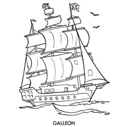Malvorlage: Piratenschiff (Transport) #138246 - Kostenlose Malvorlagen zum Ausdrucken