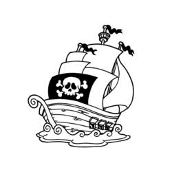 Malvorlage: Piratenschiff (Transport) #138263 - Kostenlose Malvorlagen zum Ausdrucken