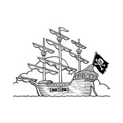 Malvorlage: Piratenschiff (Transport) #138270 - Kostenlose Malvorlagen zum Ausdrucken