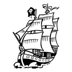 Malvorlage: Piratenschiff (Transport) #138379 - Kostenlose Malvorlagen zum Ausdrucken