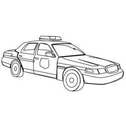 Malvorlage: Polizeiauto (Transport) #142939 - Kostenlose Malvorlagen zum Ausdrucken