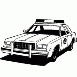 Malvorlage: Polizeiauto (Transport) #142941 - Kostenlose Malvorlagen zum Ausdrucken