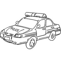 Zeichnungen zum Ausmalen: Polizeiauto - Kostenlose Malvorlagen zum Ausdrucken