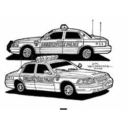 Malvorlage: Polizeiauto (Transport) #142951 - Kostenlose Malvorlagen zum Ausdrucken