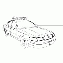 Malvorlage: Polizeiauto (Transport) #142970 - Kostenlose Malvorlagen zum Ausdrucken