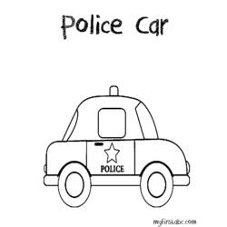 Malvorlage: Polizeiauto (Transport) #143027 - Kostenlose Malvorlagen zum Ausdrucken