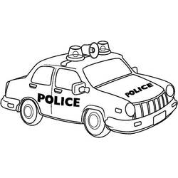 Malvorlage: Polizeiauto (Transport) #143035 - Kostenlose Malvorlagen zum Ausdrucken