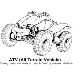 Malvorlage: Quad / ATV (Transport) #143244 - Kostenlose Malvorlagen zum Ausdrucken
