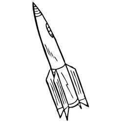 Malvorlage: Rakete (Transport) #140050 - Kostenlose Malvorlagen zum Ausdrucken