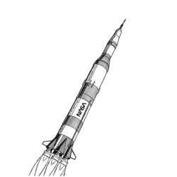 Malvorlage: Rakete (Transport) #140080 - Kostenlose Malvorlagen zum Ausdrucken