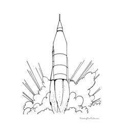 Malvorlage: Rakete (Transport) #140159 - Kostenlose Malvorlagen zum Ausdrucken