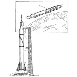 Malvorlage: Rakete (Transport) #140184 - Kostenlose Malvorlagen zum Ausdrucken