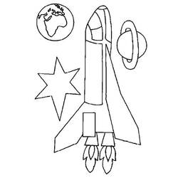 Malvorlage: Rakete (Transport) #140282 - Kostenlose Malvorlagen zum Ausdrucken