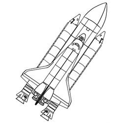 Zeichnungen zum Ausmalen: Raumschiff - Kostenlose Malvorlagen zum Ausdrucken