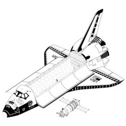 Malvorlage: Raumschiff (Transport) #140552 - Kostenlose Malvorlagen zum Ausdrucken