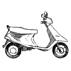 Malvorlage: Scooter (Transport) #139530 - Kostenlose Malvorlagen zum Ausdrucken