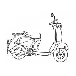 Malvorlage: Scooter (Transport) #139535 - Kostenlose Malvorlagen zum Ausdrucken