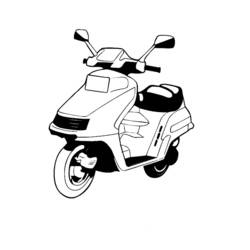 Malvorlage: Scooter (Transport) #139544 - Kostenlose Malvorlagen zum Ausdrucken