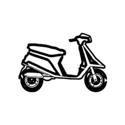 Malvorlage: Scooter (Transport) #139546 - Kostenlose Malvorlagen zum Ausdrucken