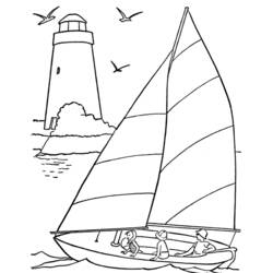 Malvorlage: Segelschiff (Transport) #143552 - Kostenlose Malvorlagen zum Ausdrucken