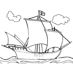 Malvorlage: Segelschiff (Transport) #143558 - Kostenlose Malvorlagen zum Ausdrucken